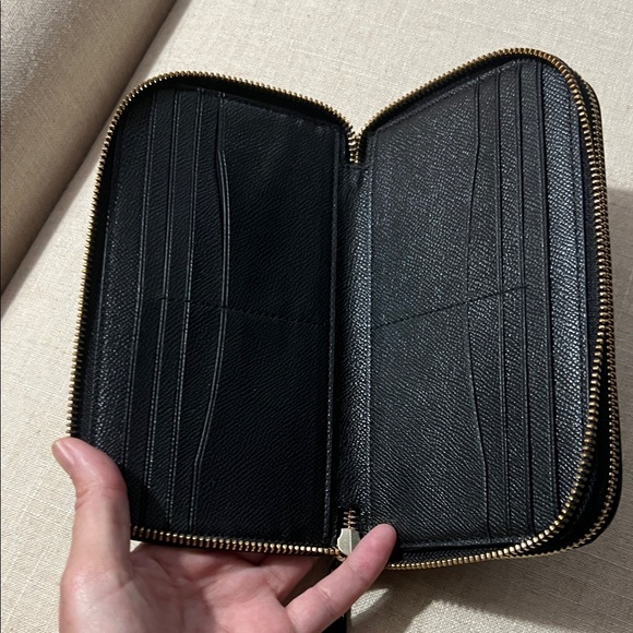 Coach Black Travel Wallet - Picture 4 of 6